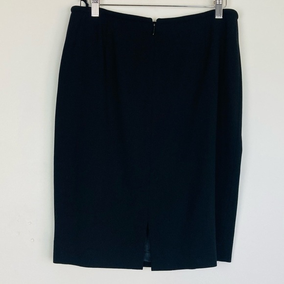 Armani Collezioni wool blend black pencil skirt in black. Size 10 - Picture 3 of 4